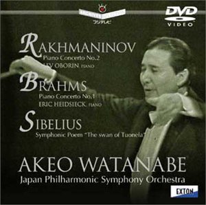 ラフマニノフ: ピアノ協奏曲 第2番 / ブラームス:ピアノ協奏曲 第1番 / シベリウス:交響詩「トゥオネラの白鳥」[DVD](中古品)