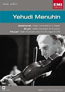 Beethoven Violin Concerto & Bruch Violin Concerto No. 1 & Mozart Violin Concerto No. 3 / Yehudi Menuhin [DVD] [Import](