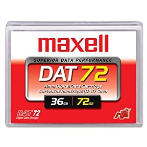 maxell DDSデータカートリッジ(4mm幅) タイプDAT72 容量(36GB/圧縮時72GB) 1巻パック HS-4/170S XJ B(中古品)