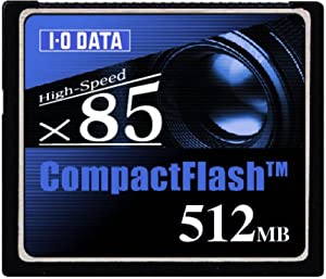 I-O DATA ハイエンドコンパクトフラッシュ 85倍速 512MB CF85-512M(中古品)
