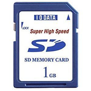 I-O DATA機器 SDメモリーカード ハイスピードモデル 1GB (20MB/s) SDP-1G(中古品)