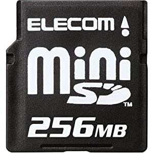 エレコム miniSDメモリカード 256MB(変換アダプタなし) MF-NMISD256(中古品)