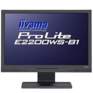 iiyama 22インチワイド液晶ディスプレイ ブラック PLE2200WS-B1(中古品)