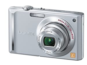 パナソニック デジタルカメラ LUMIX (ルミックス) プレシャスシルバー DMC-FX55-S(中古品)