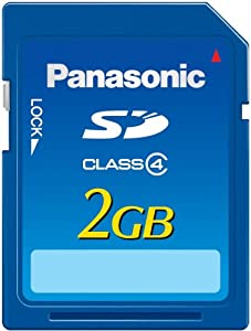 パナソニック SDメモリーカード 2GB RP-SDM02GL1A(中古品)
