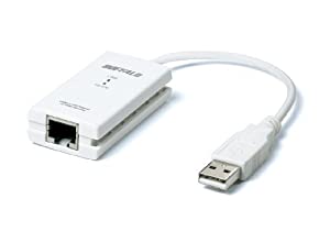 BUFFALO 有線LANアダプター LUA3-U2-ATX 10/100M USB2.0 【Nintendo Switch動作確認済み機器】(中古品)