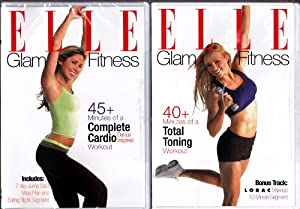Elle Glam Fitness Complete Cardio Workout and Elle Glam Fitness Total Toning Workout: Exercise 2 Pack Collection(中古品