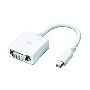 PLANEX Mini Displayport -）DVI端子変換アダプタ (MacBook MacBook Pro MacBook Air) PL-MDPDV01(中古品)