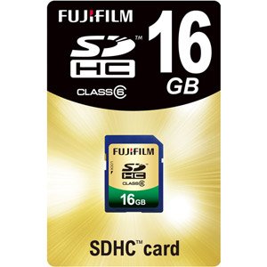 富士フイルム SDHC-016G-C6 SDHCメモリーカード 16GB Class6(中古品)