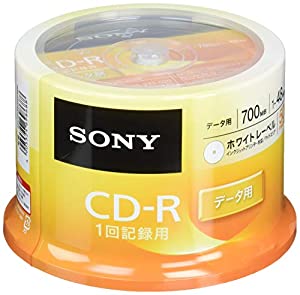ソニー データ用CD-R 1-48倍速 50枚パック 50CDQ80GPWP(中古品)