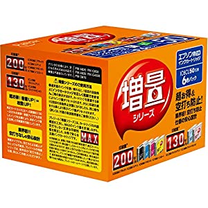 (中古品)プレジール 互換インクカートリッジ EPSON 6色セット(ブラック・シアン・マゼンタ・イエロー・ライトシアン・ライトマゼンタ) 増量 IC6CL50 PLE-ZE506P/Plaisir/