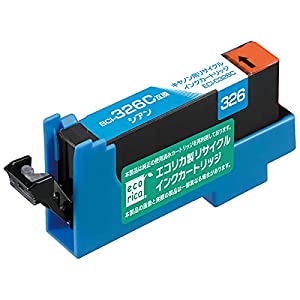 (中古品)エコリカ キヤノン BCI-326C対応リサイクルインク シアン ECI-C326C 残量表示対応/ecorica//