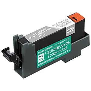(中古品)エコリカ キヤノン BCI-326GY対応リサイクルインク グレー ECI-C326GY 残量表示対応/ecorica//