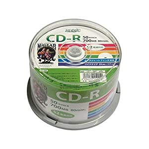 HI-DISC データ用CD-R HDCR80GP50 (700MB 52倍速 50枚)(中古品)
