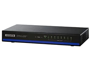 (中古品)I-O DATA EEE省電力機能搭載 100BASE-TX/10BASE-T 対応 8ポートスイッチングハブ ブラック ETX-ESH08NBK/アイ・オー・データ//