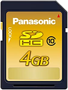 パナソニック 4GB SDHCメモリーカード CLASS10 RP-SDWA04GJK(中古品)