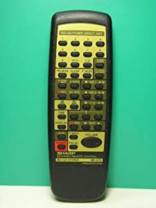 シャープ オーディオリモコン MD-X75 RRMCG0164AWSA(中古品)