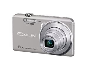 CASIO EXILIM デジタルカメラ 1610万画素CCD 広角26mm 光学6倍ズーム シルバー EX-ZS25SR(中古品)