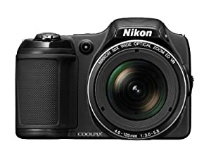 Nikon デジタルカメラ COOLPIX L820 光学30倍ズーム 有効画素数1605万画素 ブラック L820BK(中古品)