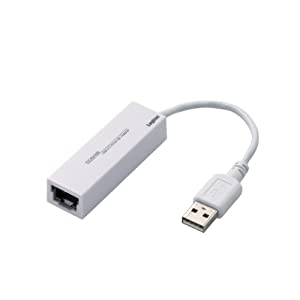 ロジテック 有線LANアダプタ USB 2.0 LAN-TXU2C(中古品)