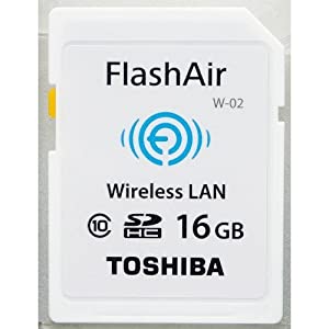 東芝 SDHCメモリーカード(FlashAir) 16GB SD-WC016G(中古品)