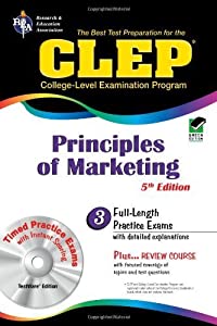 CLEP Principles of Marketing by Finch, James E., Ogden, James R., Ogden MBA, Denise T., CLEP [Research & Education Assoc