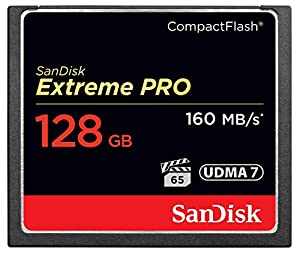 SanDisk Extreme PRO コンパクトフラッシュ 128GB 160MB/s 1067倍速 SDCFXPS-128G-X46(中古品)