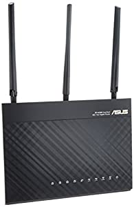 ASUS WiFi 無線LAN ルーター RT-AC68U 11ac デュアルバンド AC1900 1300+600Mbps 最大18台 4LDK 3階建 【 iPhone X / XS 対応 】