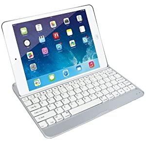 マグレックス Bluetooth キーボード ウルトラスリムケース for iPad Air ( ホワイト / アルミボディ / MicroUSB ) MKA1100-WH(中
