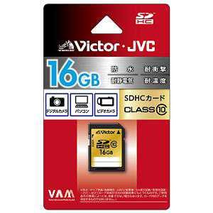 ビクター SDHCメモリーカード 16GB CLASS10 V-SD16CL10(中古品)