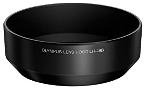 OLYMPUS 単焦点レンズ M.ZUIKO DIGITAL 25mm用 レンズフード ブラック LH-49B BLK(中古品)