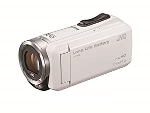 JVC KENWOOD JVC ビデオカメラ EVERIO 内蔵メモリー32GB ホワイト GZ-F100-W(中古品)