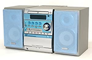 (中古品)KENWOOD ケンウッド JVC SJ-3MD-L ブルー マイクロハイファイコンポーネントシステム （CD/MD/カセットコンポ）（本体RXD-SJ3MDとスピーカーLS-SJ3-Lのセ