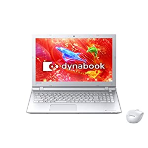 東芝 ノートパソコン dynabook T75リュクスホワイト(WIN8.1Update 64Bit/i7-5500U/8GB/ブルーレイディスクドライブ/15.6型/Offic