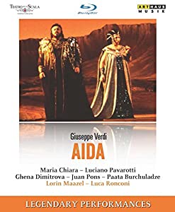 Verdi:Aida [Maria Chiara; Luciano Pavarotti; Ghena Dimitrova; Juan Pons; Paata Burchuladze] [ARTHAUS] [Blu-ray](中古品)
