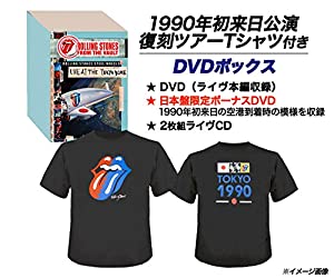 (中古品)ストーンズ - ライヴ・アット・ザ・トーキョー・ドーム 1990【完全生産限定盤500セット:DVD+2CD+BONUS DVD/1990年初来日公演復刻ツアーTシャツ タイプA(Lサイズの