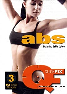 QuickFix Abs Featuring Julie Upton, 3 10-Minute Workouts(中古品)