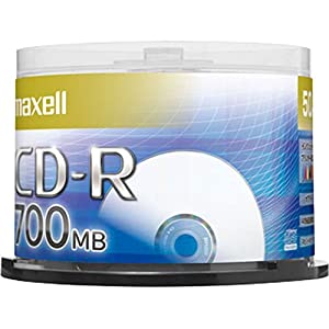 maxell データ用 CD-R 700MB 48倍速 プリンタブルホワイト 50枚スピンドルケース CDR700S.PNW.50SP(中古品)