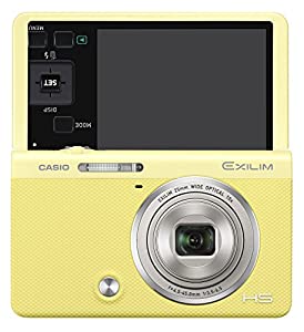 CASIO デジタルカメラ EXILIM EX-ZR70YW 「自分撮りチルト液晶」 「メイクアップ & セルフィーアート」 EXZR70 イエロー(中古品)