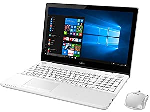(中古品)富士通 15.6型 ノートパソコンFMV LIFEBOOK AH77/B1 プレミアムホワイト（Office Home＆Business Premium プラス Office 365） FM