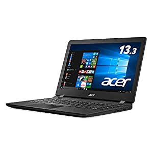 Acer ノートパソコン AspireES13 ES1-332-H14D/KF(ブラック) Windows10/Celeron/13.3インチ/4GB/500GB/Microsoft Office搭載(中