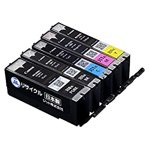 (中古品)【Amazon限定ブランド】レイワインク キヤノン(CANON) BCI-351XL+350XL/5MP(大容量) 対応 5色セット対応 リサイクルインク 日本製JIT-NC3503515P
