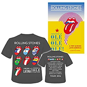 (中古品)ザ・ローリング・ストーンズ『オレ! オレ! オレ! ア・トリップ・アクロス・ラテン・アメリカ』【1000セット完全生産限定ドキュメンタリーDVD+ライヴDVD+Tシャツ(Lサイズ)[日本先行