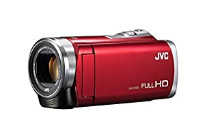 (中古品)JVCKENWOOD JVC ビデオカメラ Everio 60倍ダイナミックズーム レッド GZ-E109-R/JVCケンウッド//