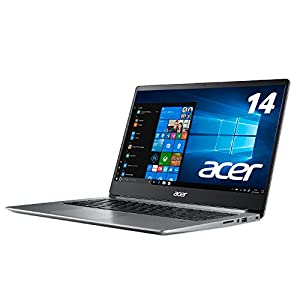 Acer ノートパソコン Swift 1 SF114-32-N14Q/S (Celeron/4GB/128GB SSD/ドライブなし/14.0型/Windows 10/スパークリーシルバー)(