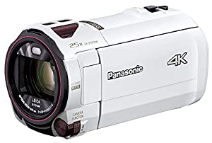 パナソニック 4K ビデオカメラ VX992M 64GB 光学20倍ズーム ピュアホワイト HC-VX992M-W(中古品)