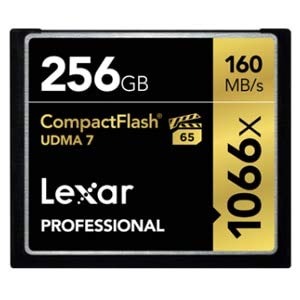 レキサー Lexar LCF256CRBAP1066 [Lexar Professional 1066x CompactFlashカード ] (256GB)(中古品)
