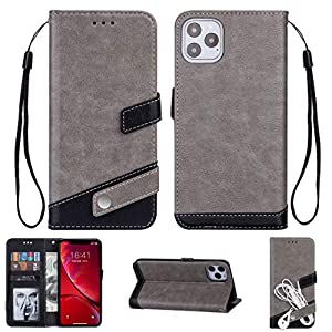 (中古品)i Phone 11 Pro レザー 手帳型 ケース マルチ カラー Diary case カード収納 液晶保護フィルム 付 スタンド機能付き イヤホンコードクリップ i Phone 11 