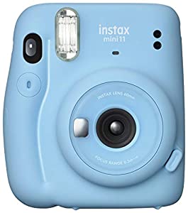 FUJIFILM インスタントカメラ チェキ instax mini 11 スカイブルー INS MINI 11 BLUE(中古品)