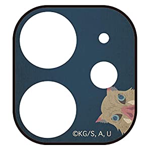 (中古品)バンダイ 鬼滅の刃 i Phone11対応カメラカバー 嘴平 伊之助(はしびら いのすけ) KMY-17D ネイビー/グルマンディーズ(Gourmandise)//